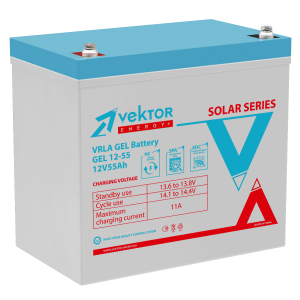 GEL 12V55AH гелевый аккумулятор VEKTOR 